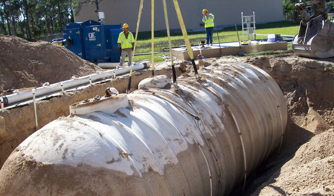 Illustration depicting AST/UST Compliance Petroleum Storage Tank
