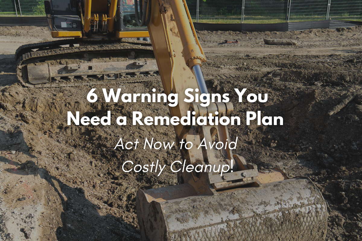 A contaminated site in need for a remediation plan to prevent environmental damage.
